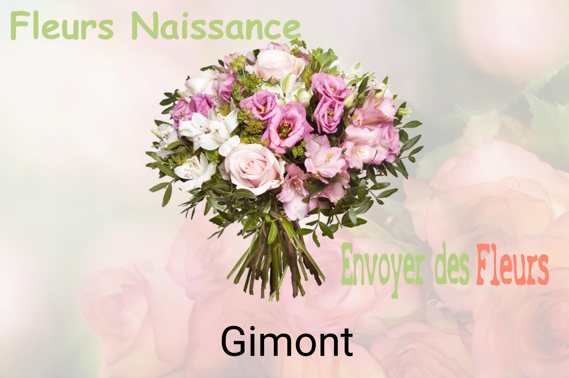 Bouquet de fleurs de naissance livré à Gimont